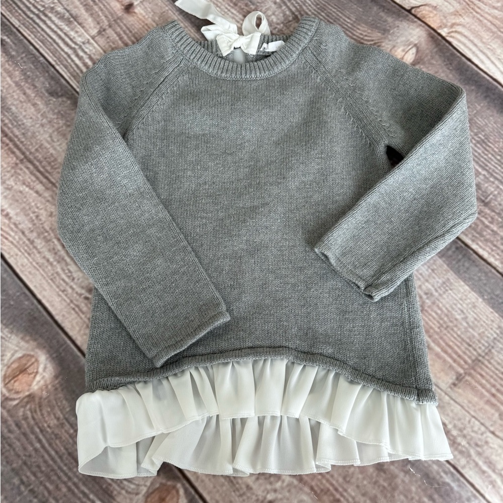 Girls Jamie Kay Sweater with Ruffle size 4
